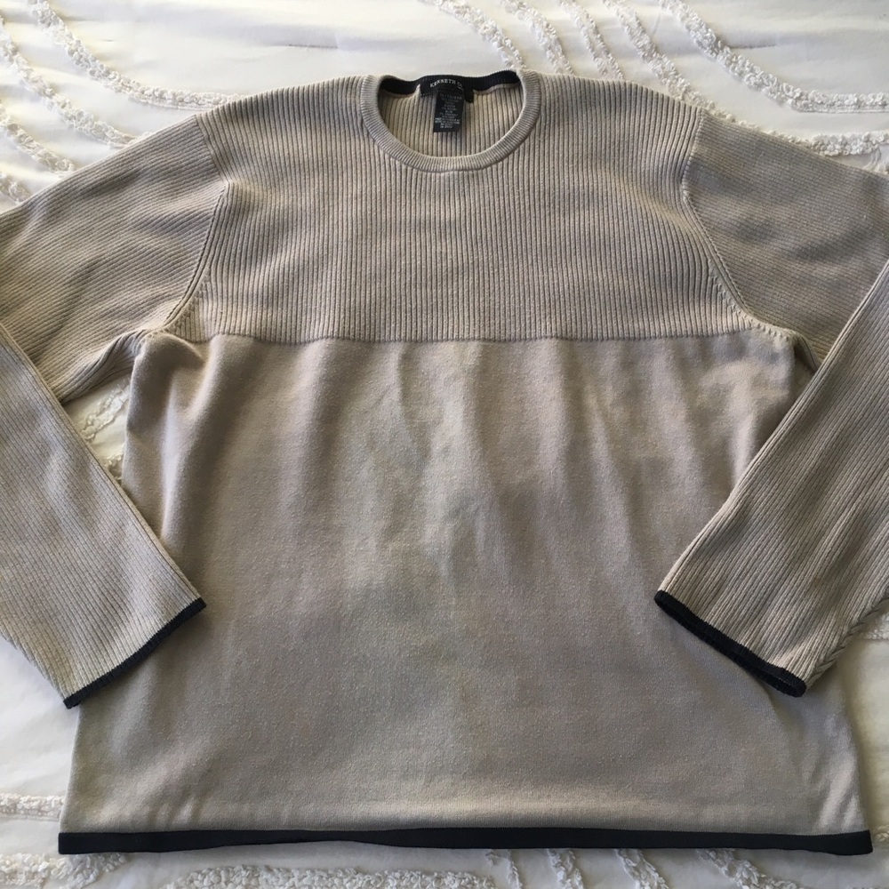 Men's Beige Sweater keneth Cole xl